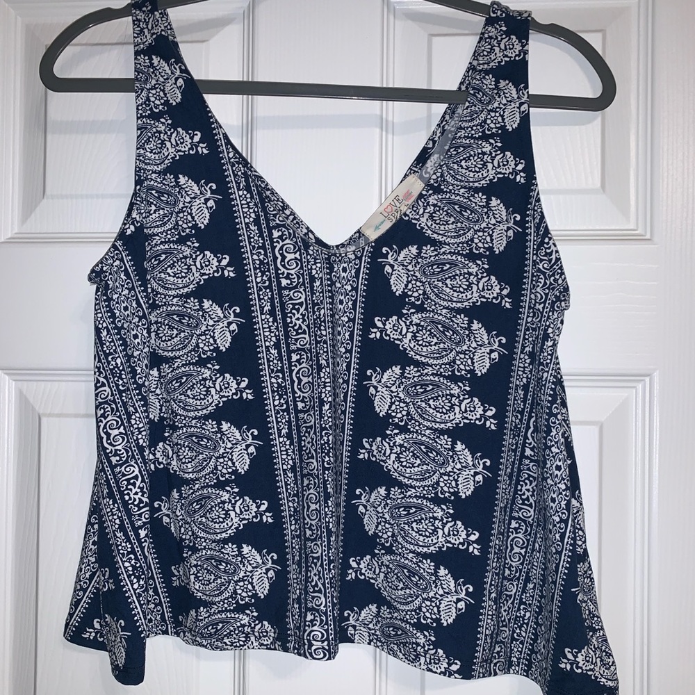 Love spell bandana print tank